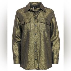 Ottod’ame Gold Shirt Jacket